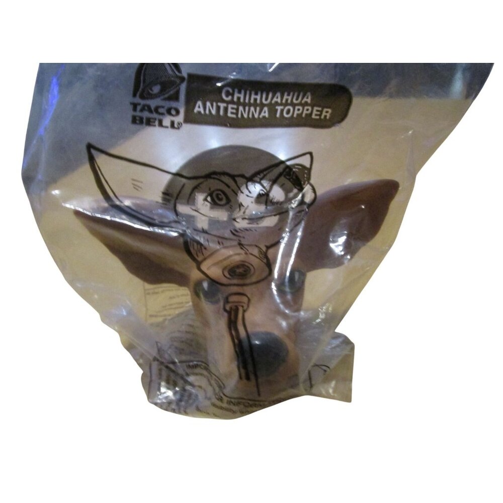 Taco Bell Chihuahua Antenna Topper New In Bag Vintage Y2K Hard to Find